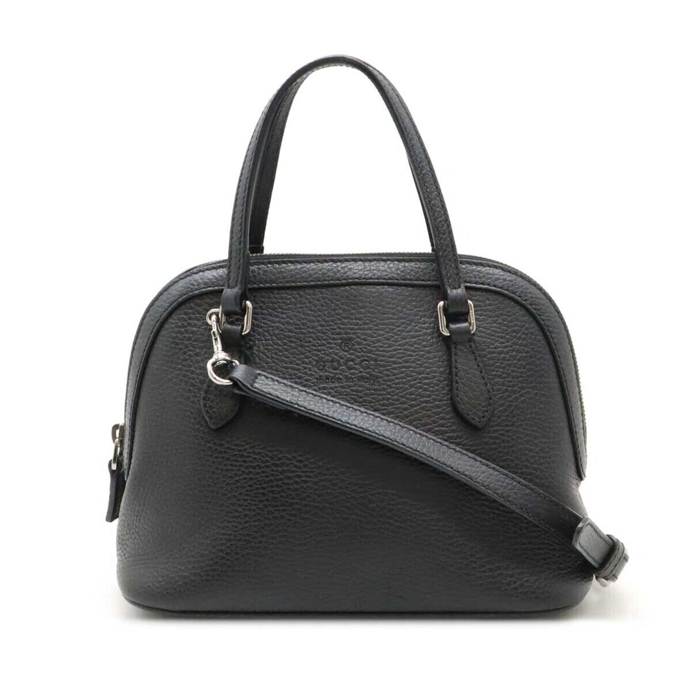 Gucci Dome Leather 2way Crossbody Leather Black